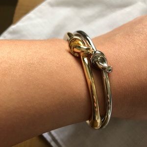 Silver and Gold knot bracelet
